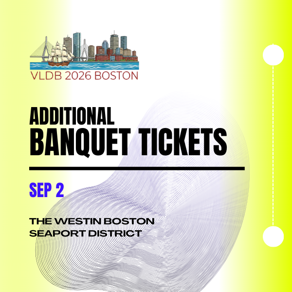 VLDB 2026 | Additional Banquet ticket